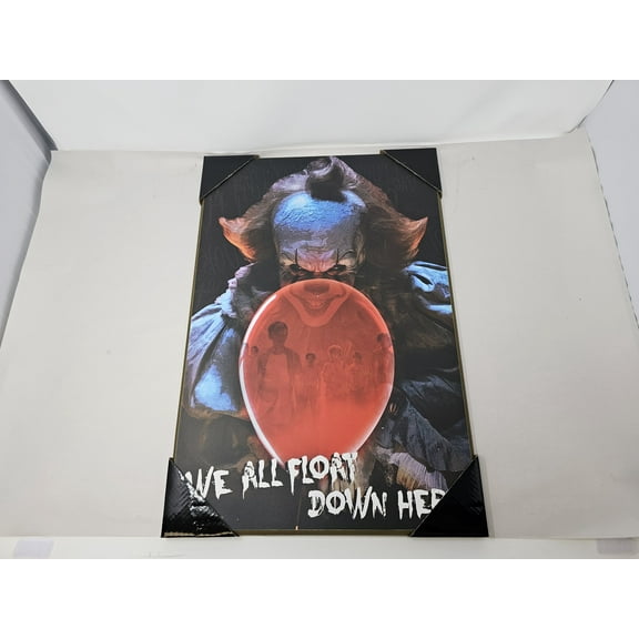 IT "We All Float Down Here" Wood Art Decor