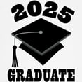 thumbnail image 3 of CafePress - Class Of 2025 Graduate Hat Kids Baseball T Shirt - Kids Cotton Baseball Jersey, 3/4 Sleeve Shirt, 3 of 4