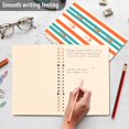 thumbnail image 4 of FORMRS 1-Subject Spiral Notebook 8" x 5" College Ruled 60 Refillable Sheet A5 Hard Cover, 2 Pack, Simple Nautical Pattern, 4 of 7