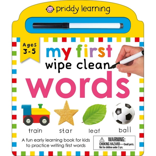 Wipe Clean, 1 Priddy Learning My First Wipe Clean Words A Fun Early