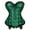 Green, variant on Corsets for Women Gothic Lace up Bustier Top Green 6XL