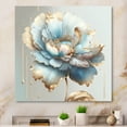 thumbnail image 2 of Designart Chic Blue Blooming Flower I Canvas Wall Art, 2 of 5