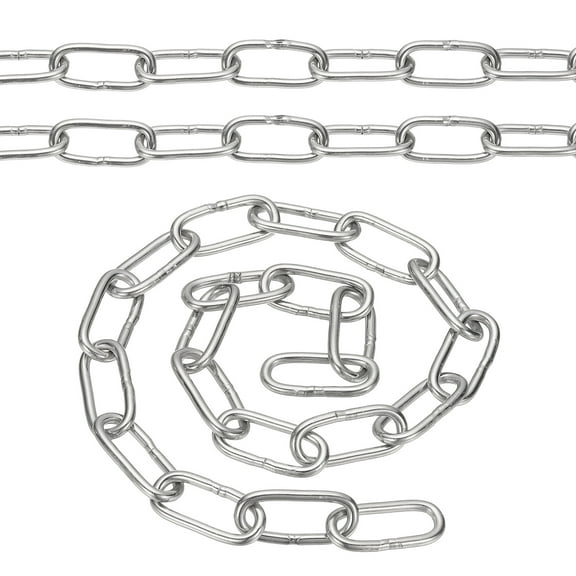 Cadena de acero inoxidable de enlace pequeño de carga ligera para diversas aplicaciones y usos 0.5 metros x 3 mm 1