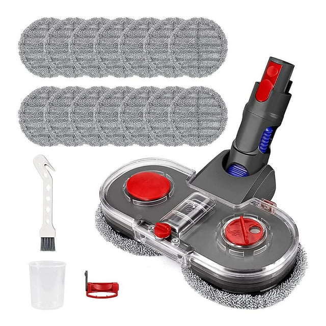 Electric Mop Head And Suction Attachment With Detachable Water Tank