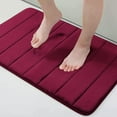 thumbnail image 4 of Vfedsrsge Memory Foam Bath Mat 16x24" Inches, Shower Bath Rugs Water Absorbent Non-Slip for Bathroom, Living Room, Bedroom Red, 4 of 9