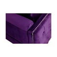 thumbnail image 4 of Lilola Home Bayberry Purple Velvet Chair with 1 Pillow, 4 of 6