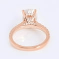 thumbnail image 6 of solitaire jewels 1.75CT Oval Moissanite Hidden Halo Engagement Ring For Women, 14K Rose Gold, 6 of 7