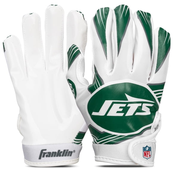 Guantes de receptor de fútbol Franklin Sports New York Jets