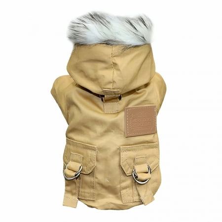 TELOLY 2026 New Pet Dog Warm Snowsuit Clothes Waterproof Windproof Airman Fleece Winter Coat Puppy Apparel Cold Weather Dog Jacket
