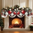 thumbnail image 6 of YOPINCO Winter Fireplace Throw Seasonal Christmas decor for fireplaces, tables, cabinets, shelves, TV stands, and dresser nightstands. Ideal for indoor use during winter holiday gatherings 20x79in, 6 of 8