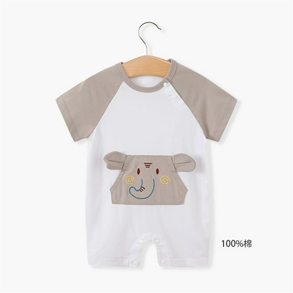 Aayomet Baby Boy Onesies Baby Boys Girls Romper Funny Bodysuit Outfit,Gray 18-24 Months