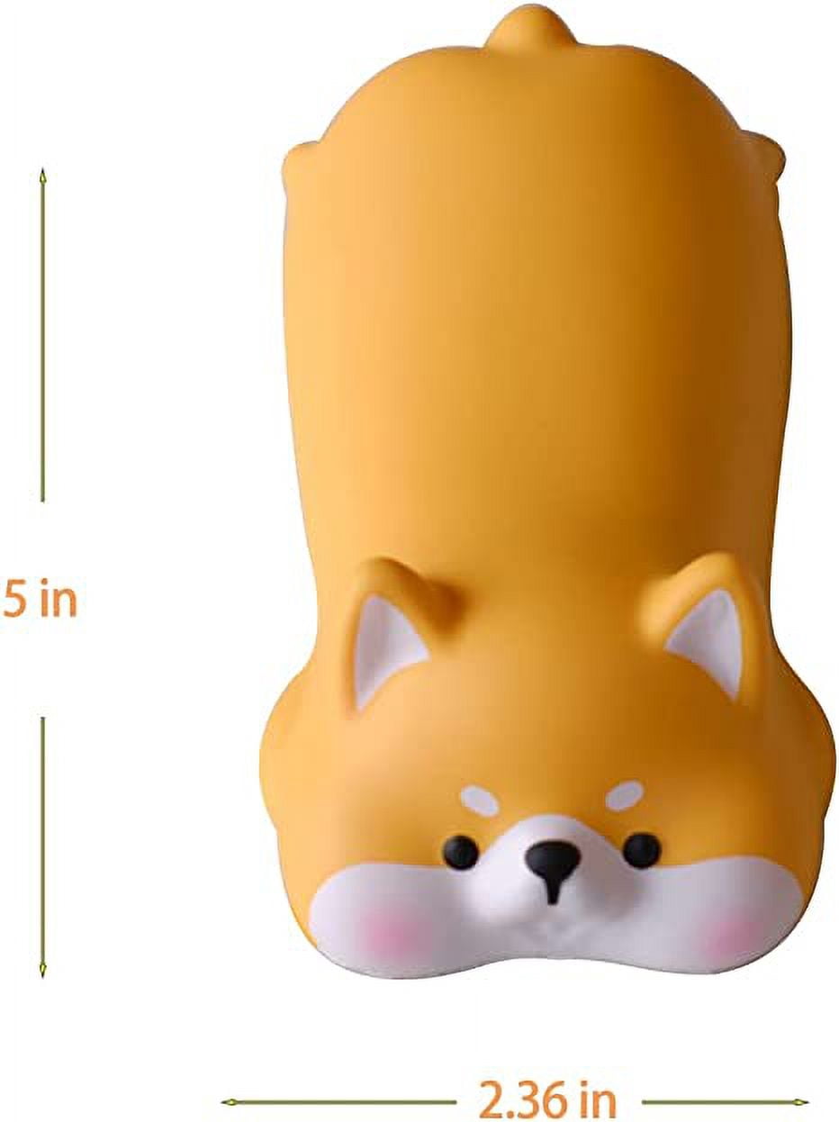 Sunffice – Repose-poignet En Caoutchouc Souple Pour Clavier Et Souris De Bureau, Ordinateur Portable, Mac, Petite Taille Pour Une Saisie Facile (Shiba