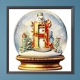 thumbnail image 2 of Pintura de diamante 5D DIY taladro redondo completo letra de Navidad cristal H Kit decoración 40x40cm FLhrweasw Nuevo, 2 of 9