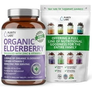 Organic Elderberry with Vitamin C and Zinc for Immune Support