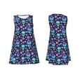 thumbnail image 7 of KLL Funny Skull Flower Pattern Womens Summer Dresses 2025,Loose Round Neck Sleeveless Sundresses Tank Dresses with Pockets, 7 of 7