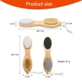 thumbnail image 2 of Removedor de callos para lima de pies: kit de pedicura multiusos 4 en 1 para pies con cepillo de cerdas para el cuidado de los pies, piedra pómez, raspa para pies y papel de lijaBambú, 2 of 7
