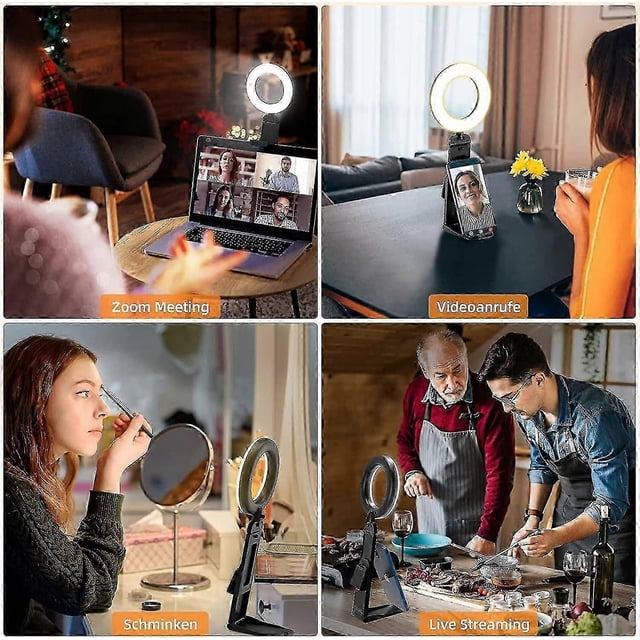 Multifunctional desktop fill light gourmet photo fill light foldable video conferencing fill light