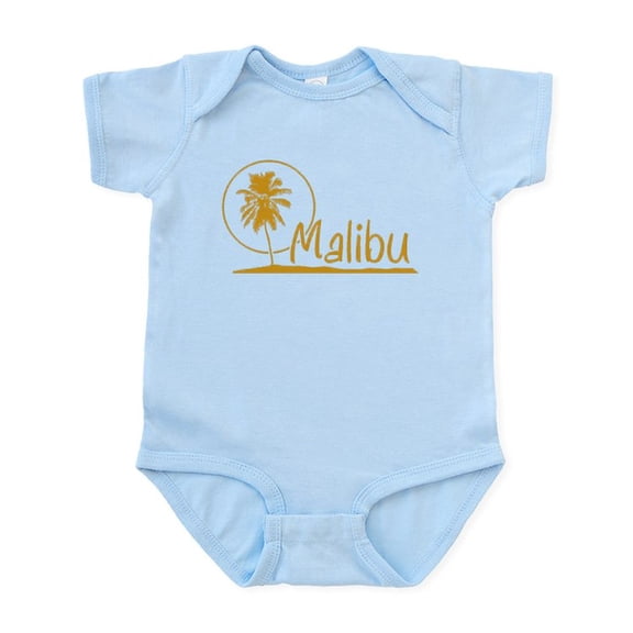 CafePress - Malibu California Vintage Infant Bodysuit - Baby Light Bodysuit, Size Newborn - 24 Months