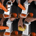 thumbnail image 4 of Rallador de cassette, rallador de acero inoxidable con revestimiento antiadherente de 4 lados, para queso parmesano, chocolate, base antideslizante MFZFUKR CPB-DE-LYY2217-3, 4 of 5