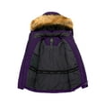 thumbnail image 3 of Wantdo Women's Windproof Skiing Jacket Cotton Padded Winter Snow Coat Raincoat Purple L, 3 of 7