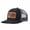 Black and gray, variant on Texas Longhorn Bull Skul Western Cowboy Leather Patch Embroidered Color Block Trucker Hat Unisex Adjustable Cotton Breathable Fashion Cap for Travel Daily Wear