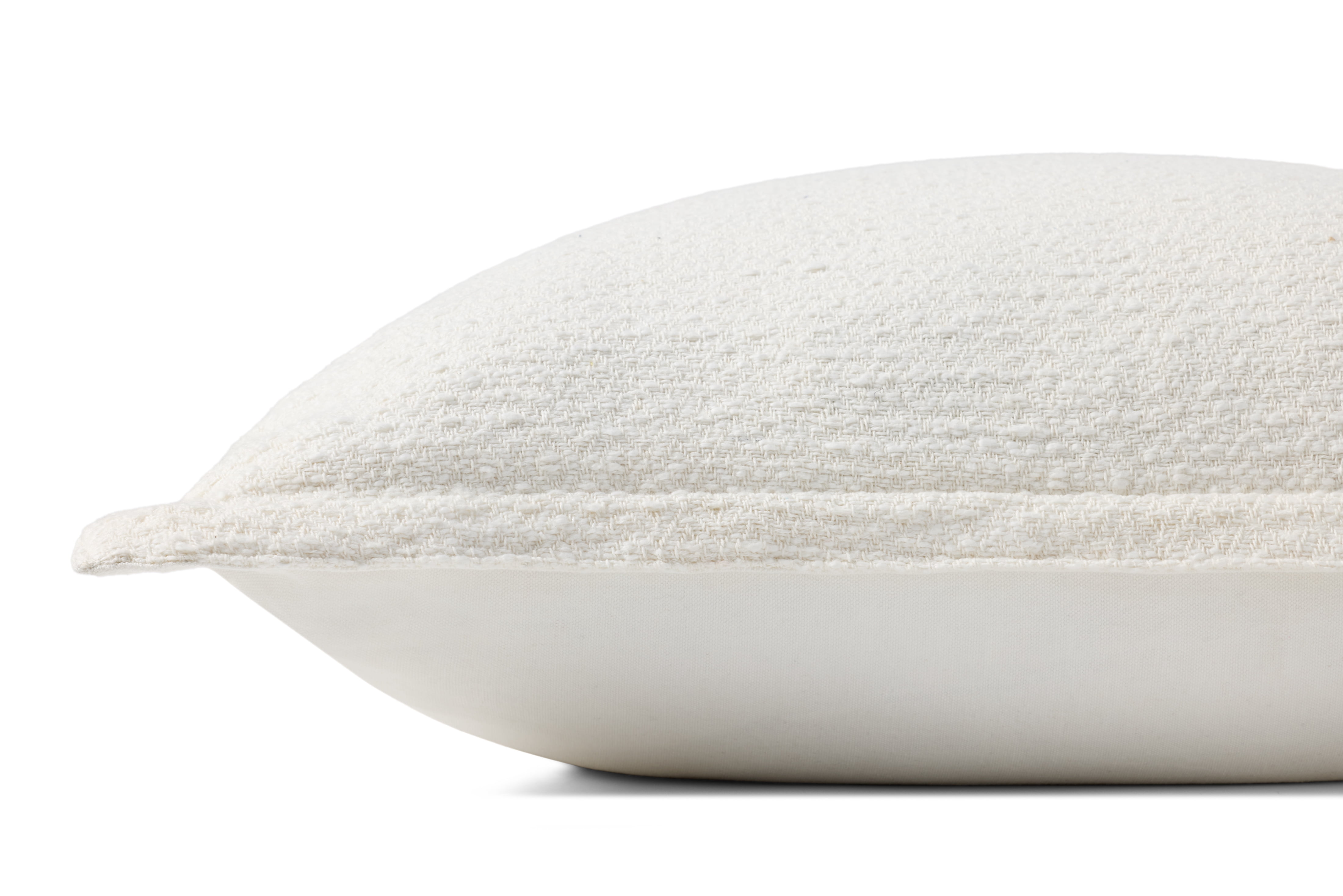 Chris Loves Julia x Loloi Morris White 22'' x 22'' Decorative Pillow