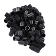 thumbnail image 2 of 100 tapones de plástico negro para válvulas de neumáticos de ruedas de automóviles, bicicletas, motocicletas y camiones, 2 of 14