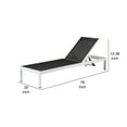 thumbnail image 5 of Edie 76 Inch Outdoor Adjustable Chaise Lounger, Metal, Black Textilene - Saltoro Sherpi, 5 of 5