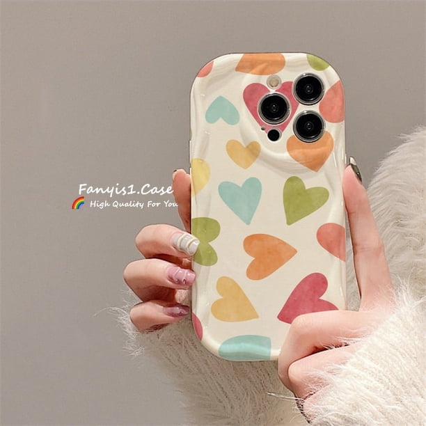 Redmi A1 12C Note 12 11 10 9 Pro 10C 12 4G 10 9A 9T 9C Xiaomi Lite Poco X3 3D Colorido Amor Teléfono Funda Protección Suave Cubierta Trasera