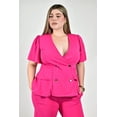 thumbnail image 4 of Conjunto sastre manga corta Roman Fashion /Tallas Extras, 2-4369 (Fiusha) fucsia 42, 4 of 6
