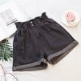 thumbnail image 4 of Conairie Jean Shorts Women Slim Elastic High Waisted Denim Shorts Casual Summer Distressed Trousers with Pockets Grey XXXL, 4 of 4
