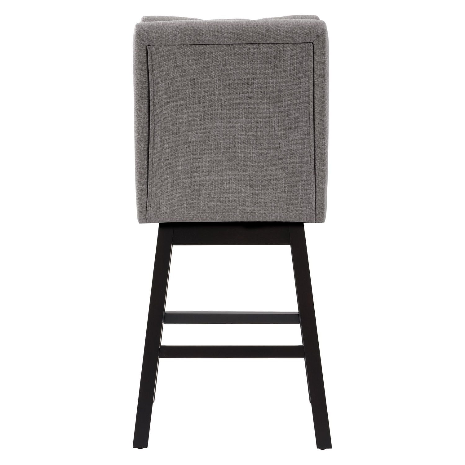 CorLiving Leilani Modern Tufted Indoor Counter Height Bar Stools with Back and Wood Legs - Set of 2
