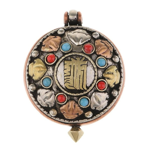 COLGANTE VINTAGE GRANDE 16 "COLR TURQUESA - Azul, tal se describe Zulema Collar colgante
