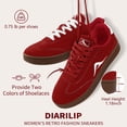 thumbnail image 4 of Ecetana Women's Sneakers Casual Tennis Shoes Slip Resistant Low Top Walking Shoes, 4 of 7
