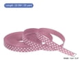 thumbnail image 2 of Uxcell Grosgrain Ribbons with White Dots Ribbon Bow Decoration Crafts Gift Wrapping Wedding Light Pink 25 Yards 3/8 Inch, 2 of 7