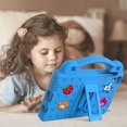 thumbnail image 6 of Kids Friendly EVA Case for Samsung Galaxy Tab A7 Lite 8.7" 2021 SM-T225/SM-T220/SM-T225N/SM-T227U, Built-in Anti-Slip Handle/Foldable Stand, Durable Shockproof Protective Case - Skyblue, 6 of 8