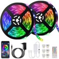 thumbnail image 1 of 10M Bluetooth LED Strip 5050 RGB LED Strip Bedroom Multicolor Flexible Light Strip, Controlled by Smartphone APP, Synchronize with Music Rhythm/Timer Function, 1 of 5
