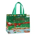 thumbnail image 2 of Fmbmuo Santa Claus Gift Bags Multicolor Medium 5Pcs Decorations Neon Non-Woven Fabric with Handles Christmas Bag for Office Party Gift Exchange, 2 of 5