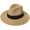 Brown, variant on Foldable Wide Brim Raffia Panama Sun Hat with Square Buckle, Breathable Outdoor UV Protection Beach Fedora for Summer