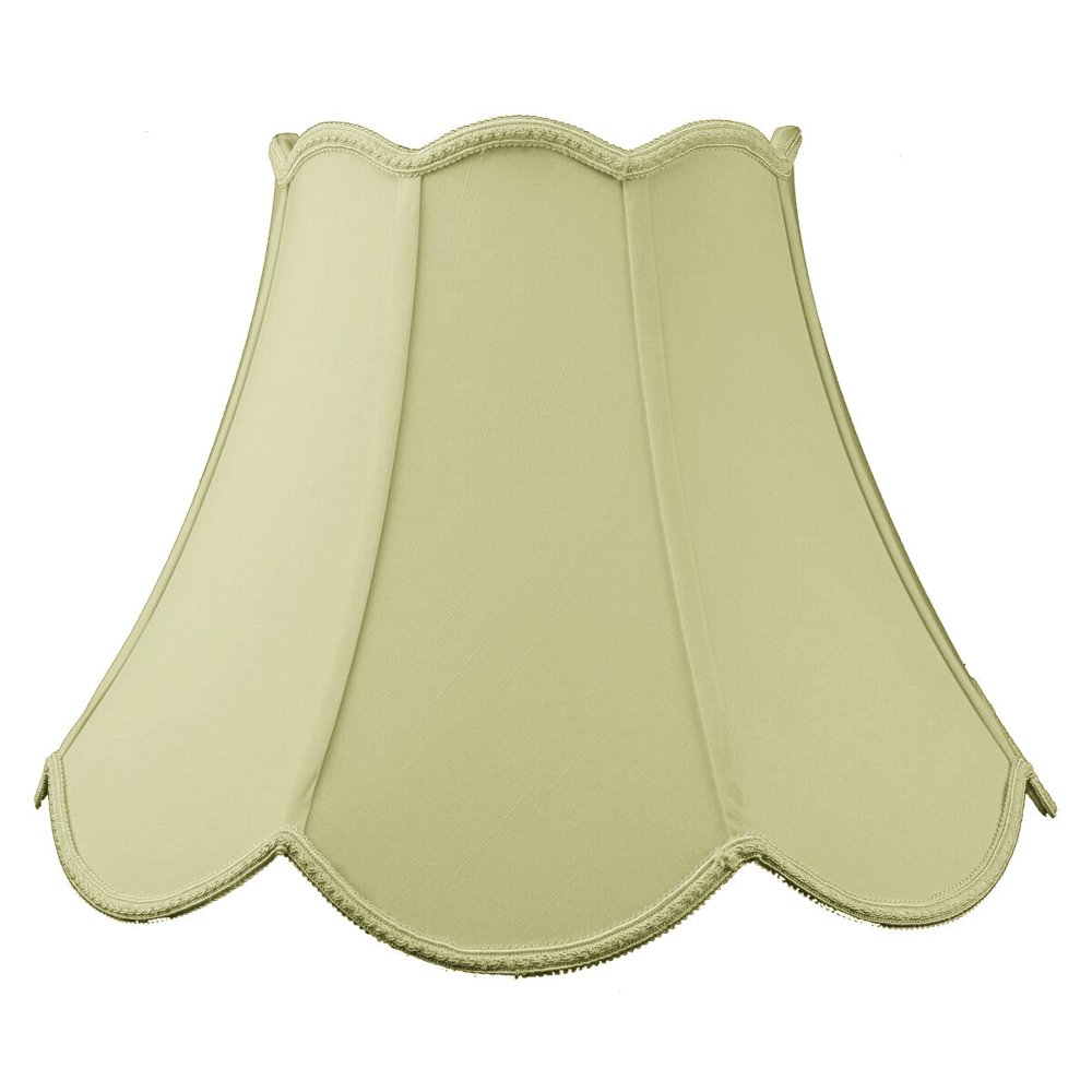 9x18x13" SLIP UNO FITTER Scalloped Bell Lamp Shade Eggshell Walmart