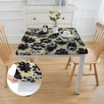 thumbnail image 2 of BANET  Cotton Hand Block Print Floral Tablecloth Rectangular, Tablecloth for Square Tables, Tablecloth white, 2 of 8