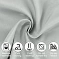 thumbnail image 4 of JIUZHEN Valance Curtains for Kitchen Window Valances for Living Room/Basement Window Curtains Bathroom Thermal Insulated Short Rod Pocket Curtain Panels, Silver Grey,52 x 18 Inches,1 Panel, 4 of 7