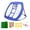 Blue, variant on ANXPTIME Golf Practice Hitting Net with Mat/Ball/Tees Golf Chipping Net Training Aids