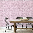thumbnail image 5 of S4Sassy Self Adhesive Wallpaper, Floral Wallpaper, Pink Removable Diy Vinyl Wall Covering, Textured Peel And Stick Contact Paper For Entryway Accent Wall, Easy Home Decor Solution (25"X120"), 5 of 9