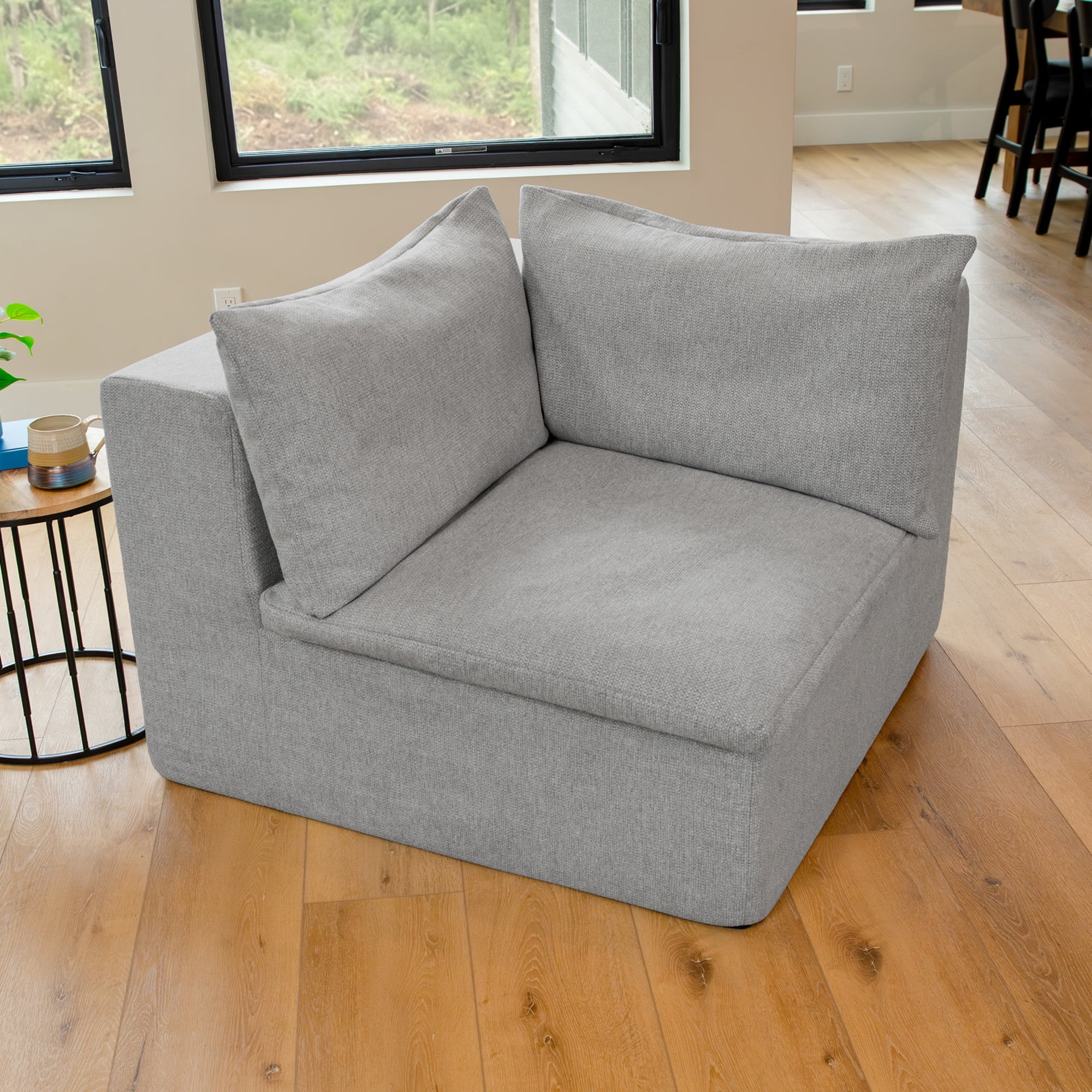 Big Joe Averra Sectional Corner Piece for Living Room, Cottage Gray