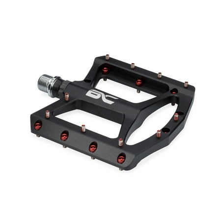Wide Platform Mountain Bike Pedals by BC Bicycle Company - Lightweight Aluminum Performance Pedals for MTB, BMX, Downhill, Road - 9/16