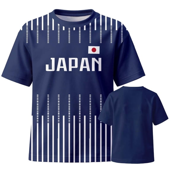 Men's Soccer 2026 Soccer Fan T Shirt Fan Tee for Japan National Team Supporters – Crew Neck Short Sleeve Shirt Casual Top T-Shirt