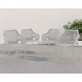 thumbnail image 2 of Pemberly Row Chaise de Salle à Manger d'Extérieur Moderne Grise pour Patio (Ensemble de 4), 2 of 6
