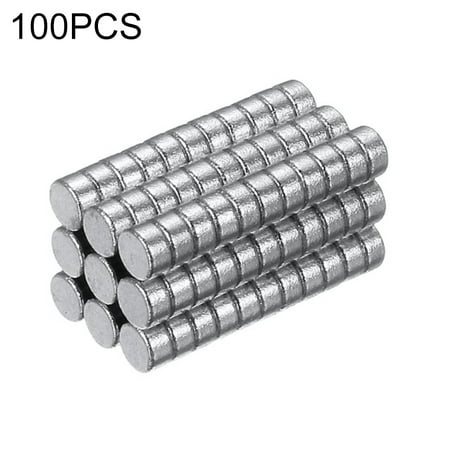 

CuiYou 100Pcs Multipurpose 2x1mm N50 Strong Cylinder Block Rare Earth Neodymium Magnets