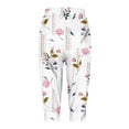 thumbnail image 5 of YDLCAFD Capris For Women Print Pants Bottom High Waist Drawstring Joggers, 5 of 5